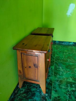 Mesitas noche madera maciza estilo mexicano