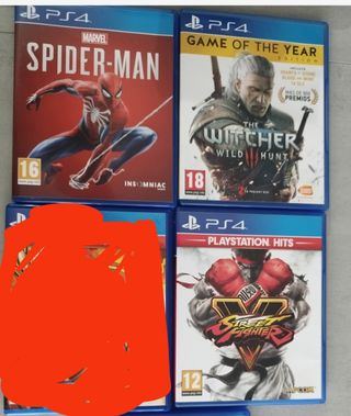 PS4: The Witcher 3, Street Fijter V & Spider-Man