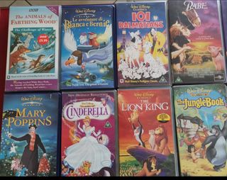 VHS dei Grandi Classici Disney e BBC