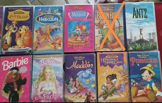 VHS dei Grandi Classici Disney e BBC