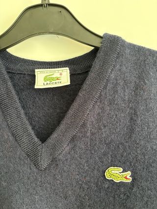 Gilet Lacoste nero vintage Tg. M/L
