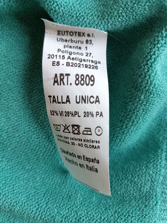 Chaqueta larga punto