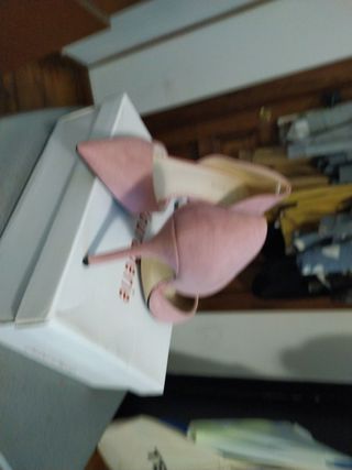 Zapatos tacón rosa | Fiesta