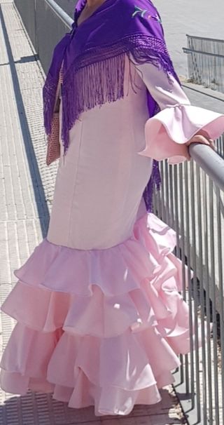 Traje Flamenca Rosa