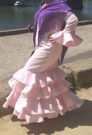 Traje Flamenca Rosa