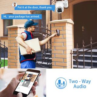 Cámara ip WiFi de vigilancia robotizada AOTTOM