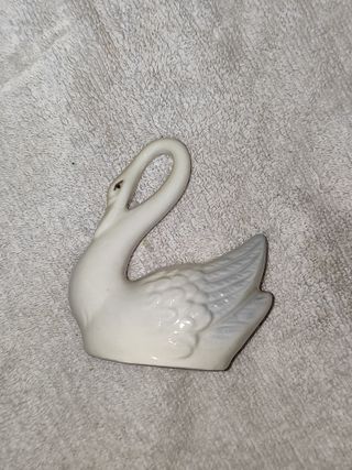 Cisne de Porcelana esmaltada Requena vintage