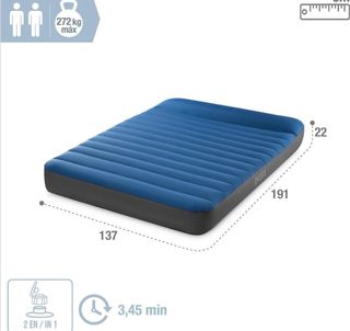 Intex Colchón Hinchable Doble Camping Mattress 137x191 cm