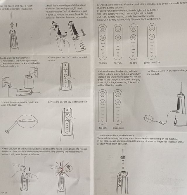 Irrigador Bucal INSMART Portátil..