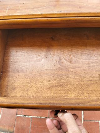 Mesita noche antigua de madera | Joyero.