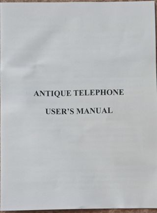 Teléfono antiguo - Negro y dorado