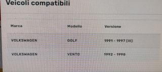 Fendinebbia VW Golf 3 (91-97)