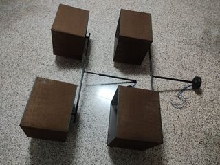 2 Lámparas techo dobles