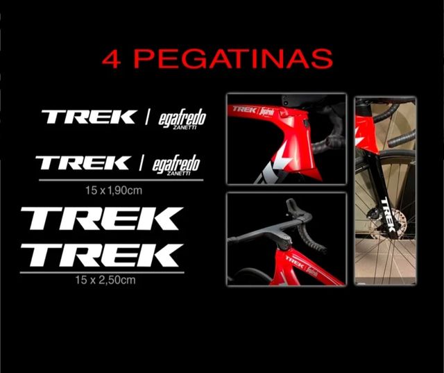 4 Pegatinas Trek Segafredo - Bicicleta