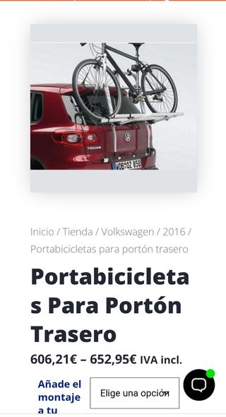 Portabicicletas tiguan