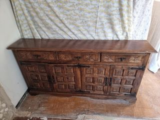 Alacena baja de madera para cocina