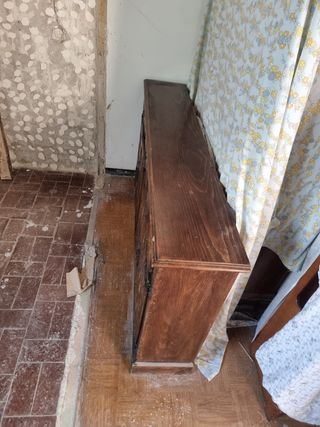 Alacena baja de madera para cocina