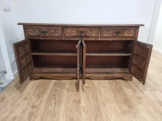 Alacena baja de madera para cocina