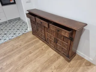 Alacena baja de madera para cocina