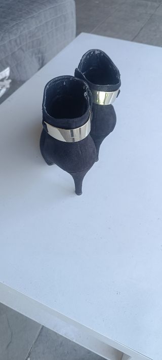 Botines terciopelo negro,talla 39