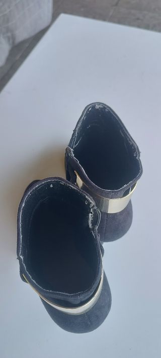 Botines terciopelo negro,talla 39