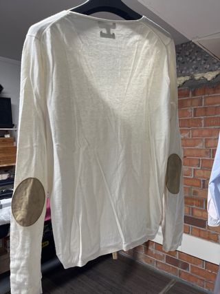 Jersey Massimo Dutti blanco - Talla M