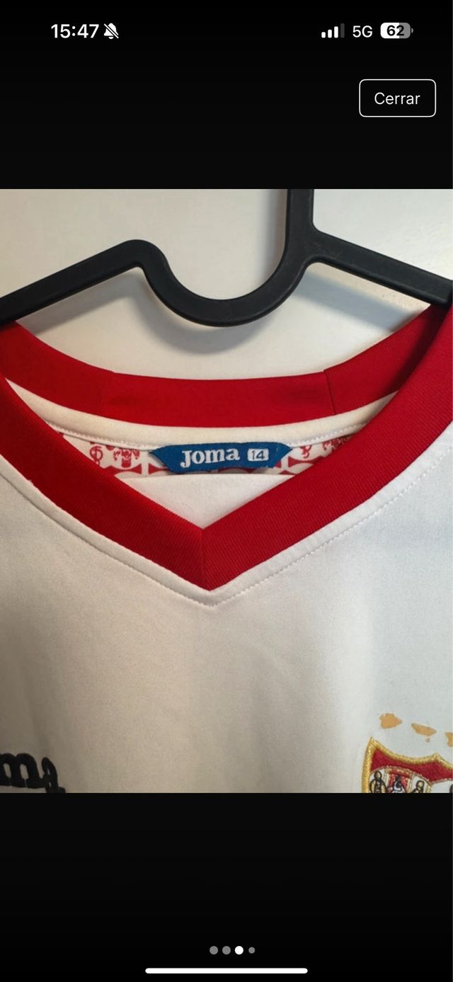 Camiseta sevilla joma retro. Talla S