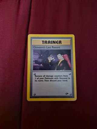 Carta Pokemon Giovanni's Last Resort