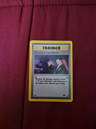 Carta Pokemon Giovanni's Last Resort