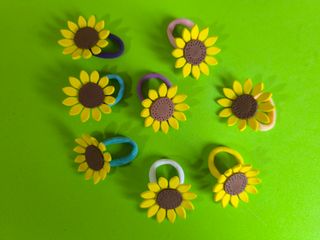 8 Codini capelli girasoli