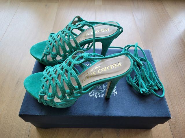 Sandalias Pedro Miralles turquesa 37