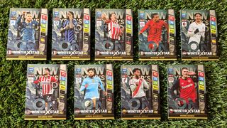 Lote 9 cromos Winter Star FIFA 365 ADRENALYN XL