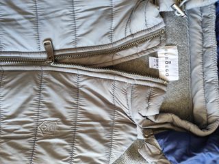 Chaqueta Puro Ego gris-azul talla L cremallera 