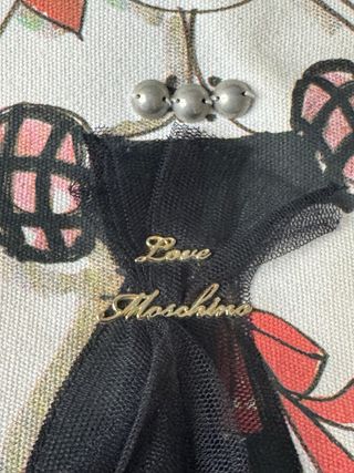 Bolsa Love Moschino  blanca con dibujos 