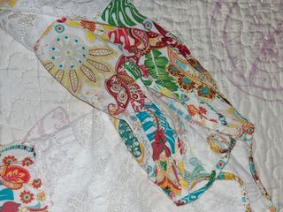 Vestito estivo bianco e multicolor
