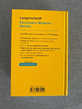 DICC. MODERNO ALEMAN-ESPAÑOL /LANGENSCHEIDT