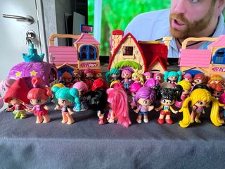 Lote de Muñecas PinyPon + Accesorios y casas.