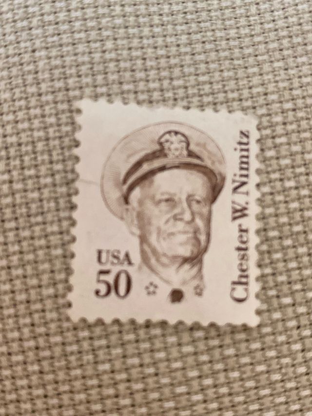 Sello Chester W. Nimitz 50 1985