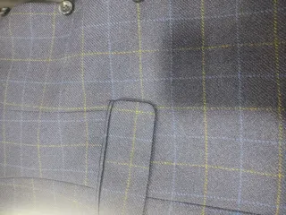 Americana de caballero, cuadros azules,talla M(50)