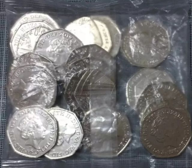 2019 50p Full Sealed Bag Royal Mint Brit