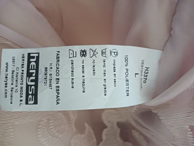 Vestido ceremonia rosa nude