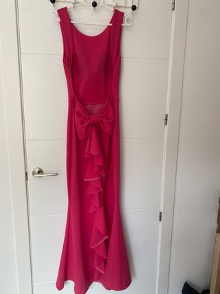 Vestido Rosa Fiesta - Espalda Descubierta
