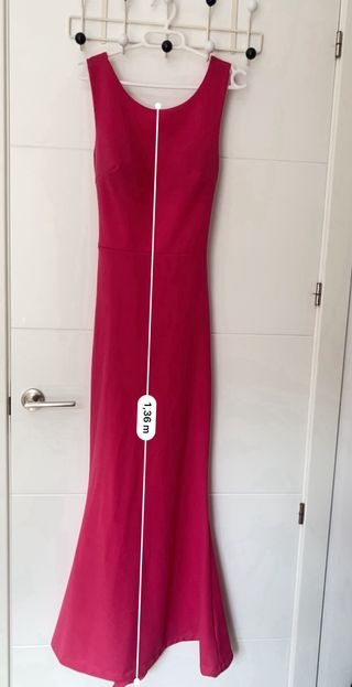 Vestido Rosa Fiesta - Espalda Descubierta