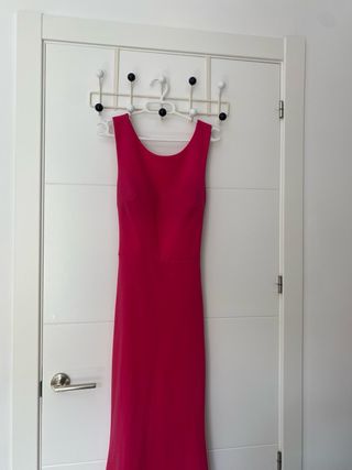 Vestido Rosa Fiesta - Espalda Descubierta