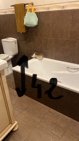Bañera con asas ya está desmontada