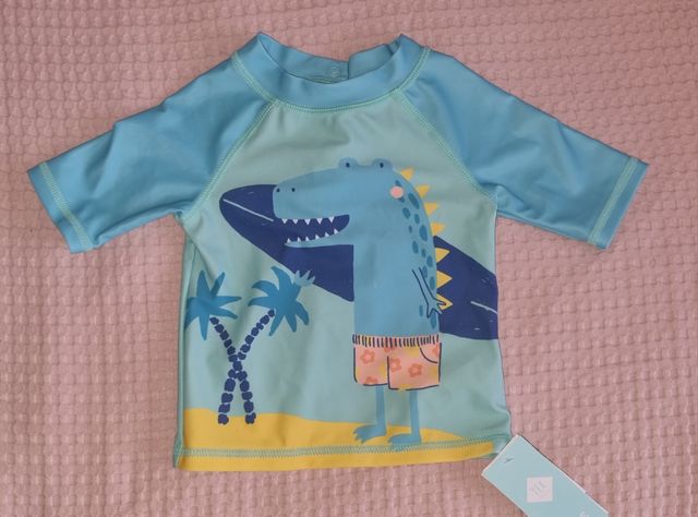 Camiseta baño bebé UPF40+ UVA+UVB