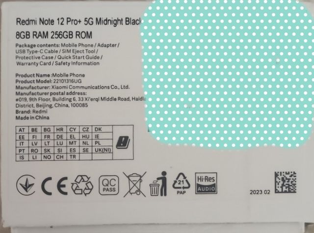 Redmi Note 12 Pro mas 5G