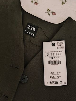 Blazer Zara verde militar
