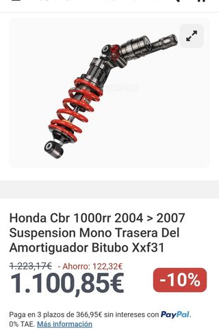 Amortiguador honda cbr 1000rr 