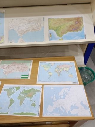 Lote liquidación mapas físicos políticos varios 